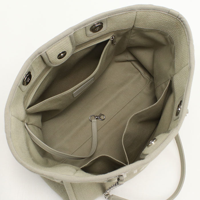 CHANEL Chain Deauville Tote bag / canvas 16EN1943 Women