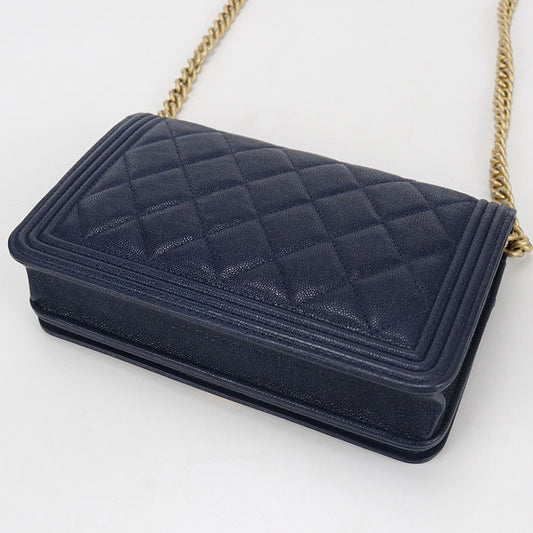 CHANEL Boy chanel Chain wallet / caviar 26963183 Women