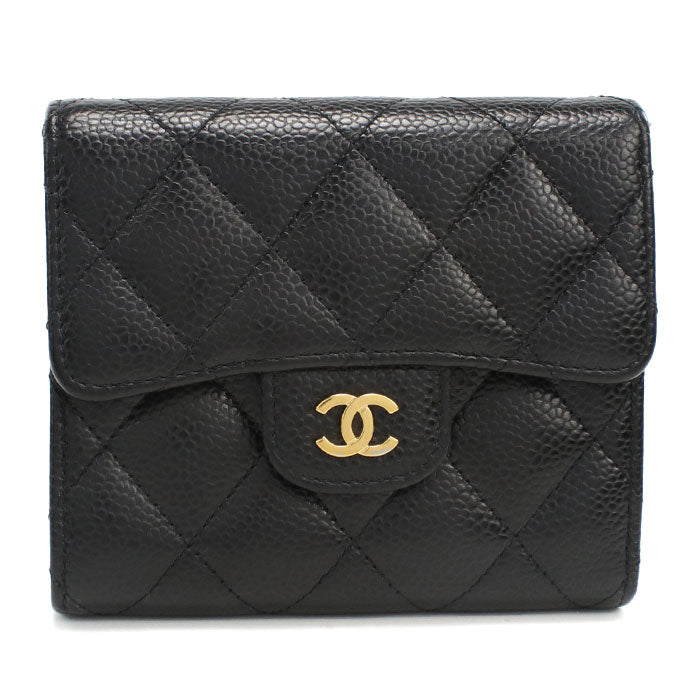 CHANEL Small flap wallet Matrasse 26920077 Three fold wallet/caviar Women
