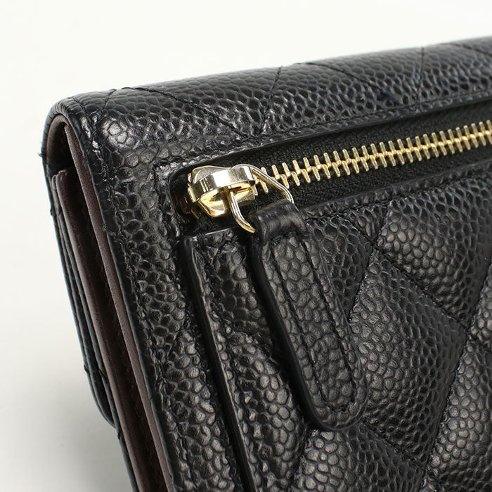 CHANEL Small flap wallet Matrasse 26920077 Three fold wallet/caviar Women