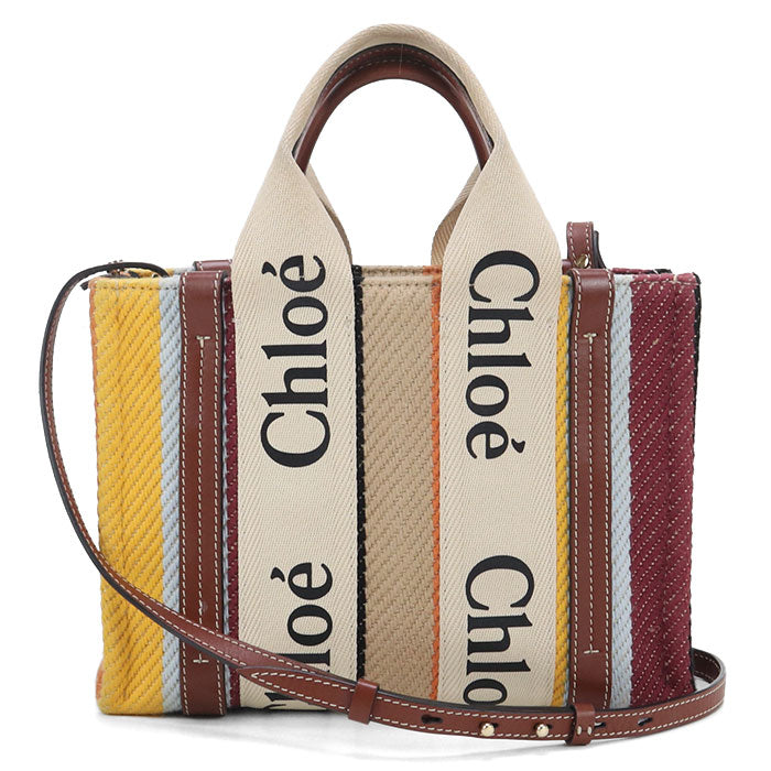 CHLOE Small 2WAY Woody Tote Bag canvas Women