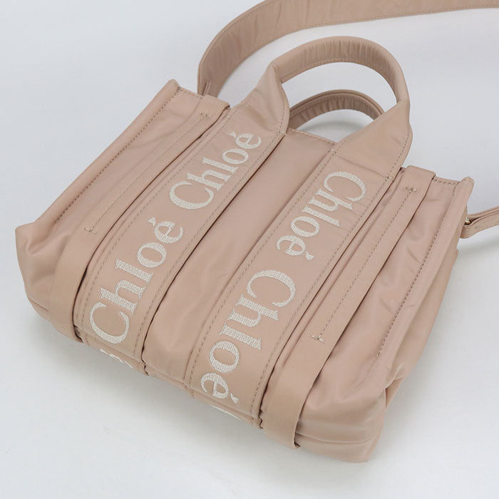 CHLOE Small 2WAY Woody Tote Bag Nylon Women