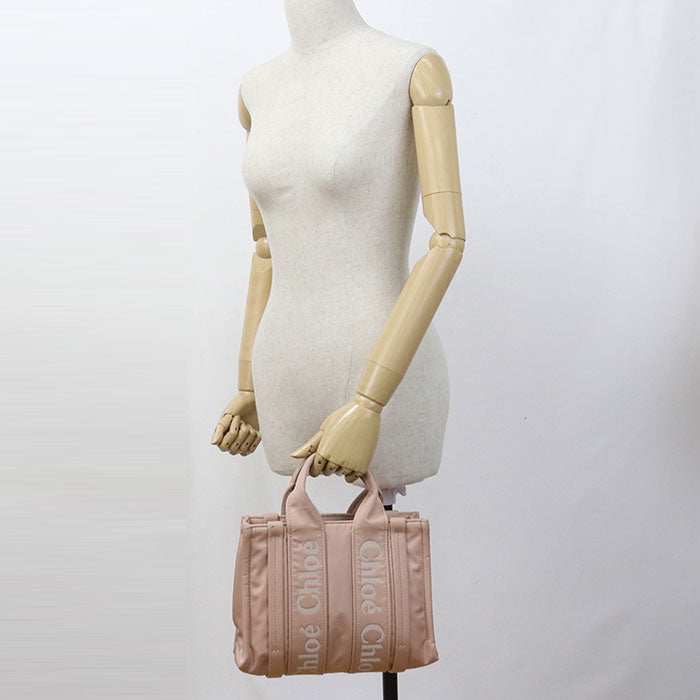 CHLOE Small 2WAY Woody Tote Bag Nylon Women