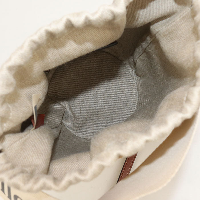 CHLOE Small basket Woody Basket bag/Fair trade paper Women