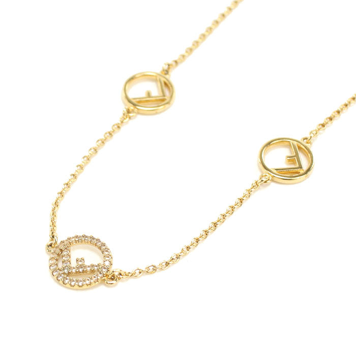 FENDI F is Fendi 8AG735 6DM F089U Necklace metal/Ji Luconia Women