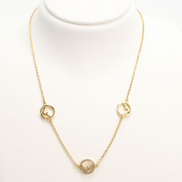 FENDI F is Fendi 8AG735 6DM F089U Necklace metal/Ji Luconia Women