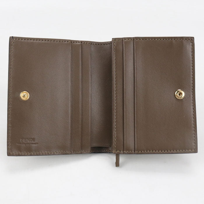 FENDI Small wallet F is Fendi 8M0420 Bifold Wallet Calfskin Women's