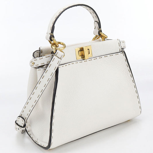 FENDI 2WAY Peekaboo 8BN244 Handbag Calfskin Women's