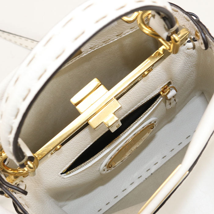 FENDI 2WAY Peekaboo 8BN244 Handbag Calfskin Women's