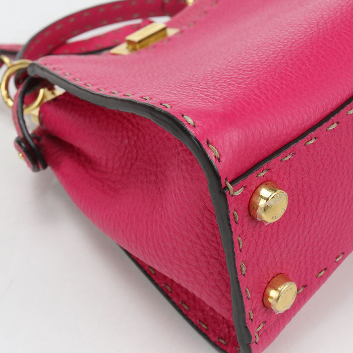 FENDI 2WAY Peekaboo 8BN244 Handbag Calfskin Women's