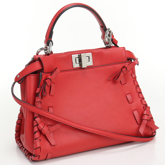 FENDI Peek-a-boo mini 8BN244 A312 R0Y77 Handbag leather Women