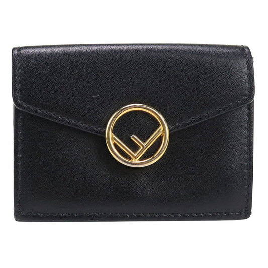 FENDI Micro Tri-Fold Wallet F is Fendi FE86771 Three fold wallet leather/Micro Tri-Fold Wallet Women