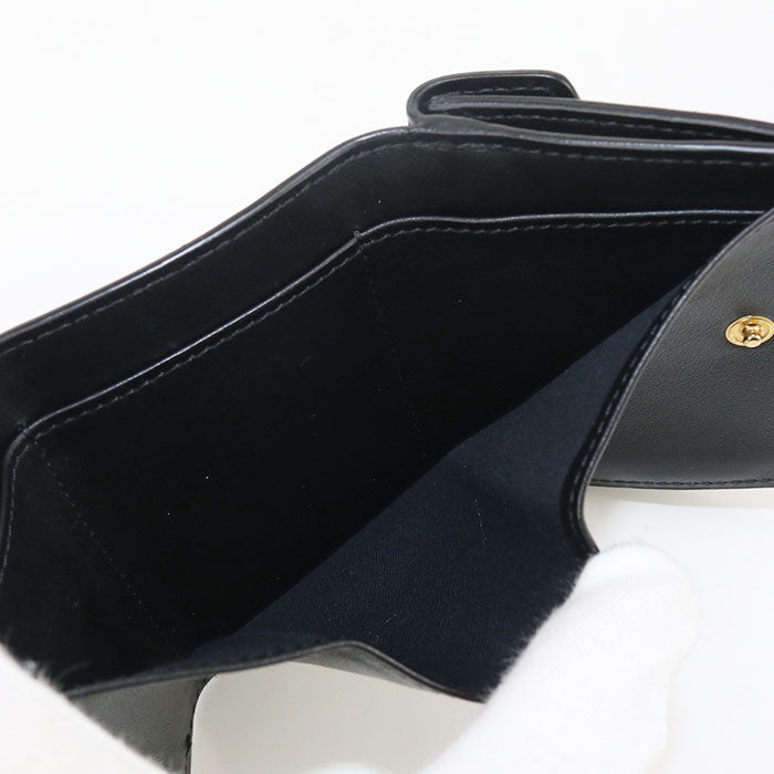 FENDI Micro Tri-Fold Wallet F is Fendi FE86771 Three fold wallet leather/Micro Tri-Fold Wallet Women