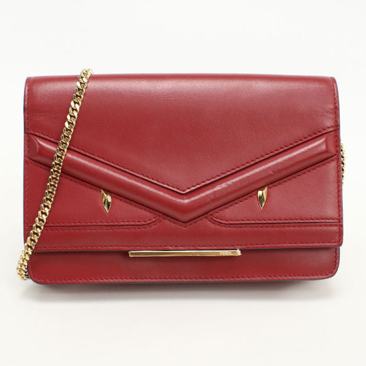 FENDI Bugseye 8M0346 Chain wallet leather Women