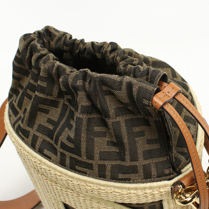 FENDI Medium Bucket Bag Step Out 8BT364 Handbag straw/Medium Bucket Bag Women