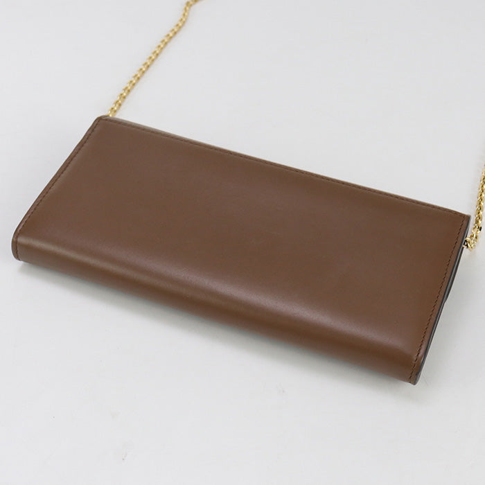 FENDI FF Diamond FE96325 Chain wallet leather/Purse with Chain Women