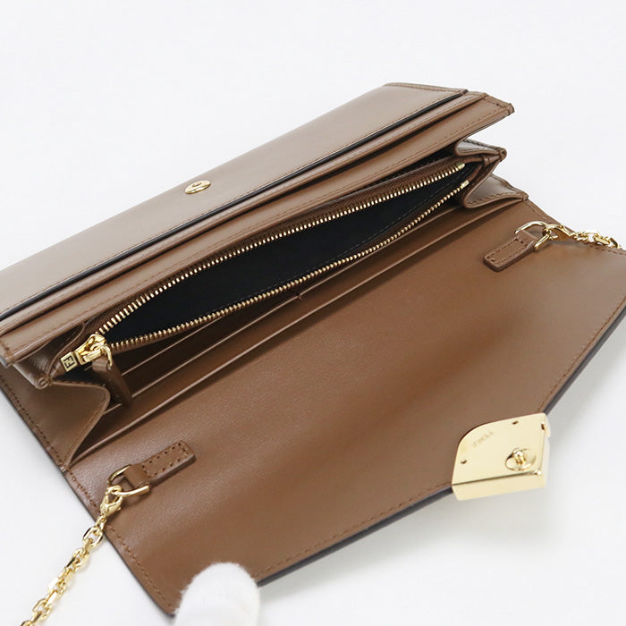 FENDI FF Diamond FE96325 Chain wallet leather/Purse with Chain Women