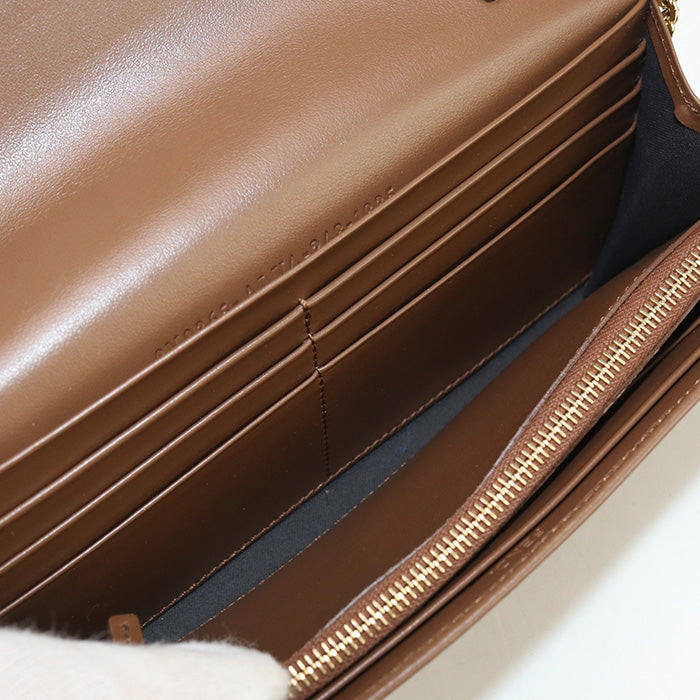 FENDI FF Diamond FE96325 Chain wallet leather/Purse with Chain Women