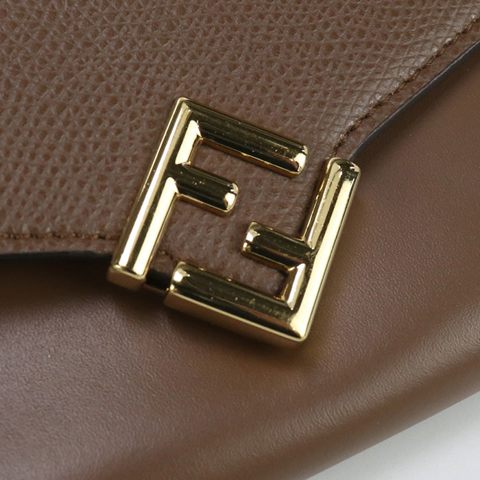 FENDI FF Diamond FE96325 Chain wallet leather/Purse with Chain Women