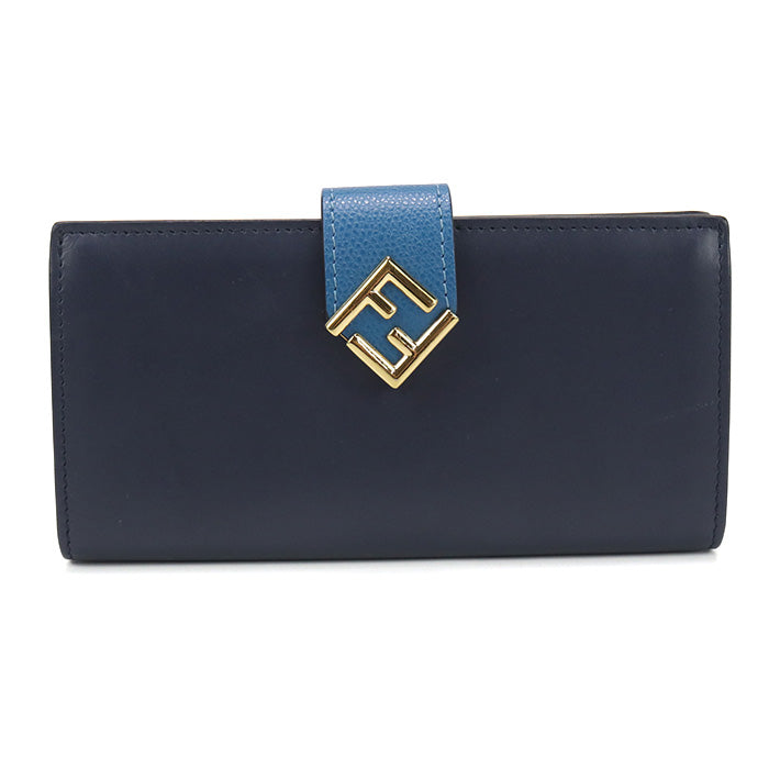 FENDI Continental wallet FF Diamond 8M0492 Long wallet with double fold coin purse leather Women