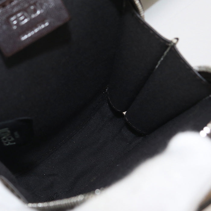 FENDI Olock 8AV416 body bag leather/Jacquard Women