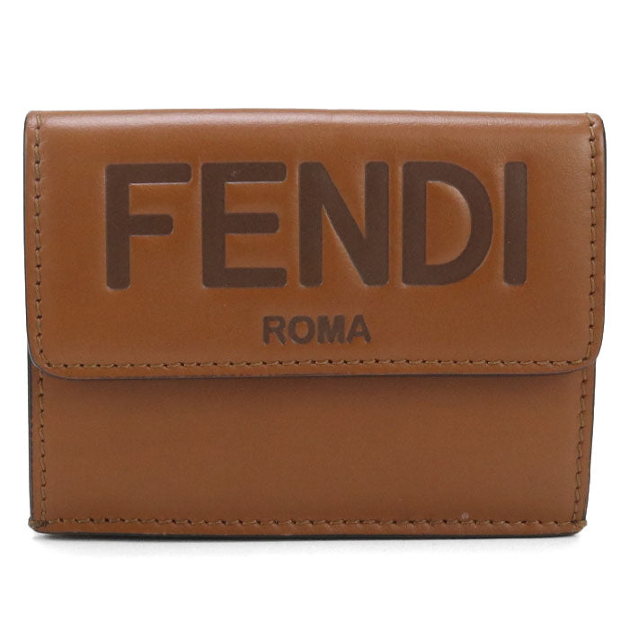 FENDI 8M0395 Three fold wallet leather Women