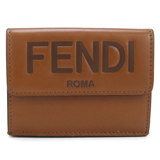 FENDI 8M0395 Three fold wallet leather Women