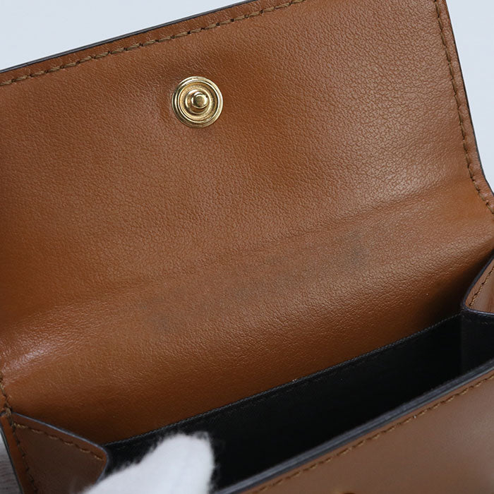 FENDI 8M0395 Three fold wallet leather Women