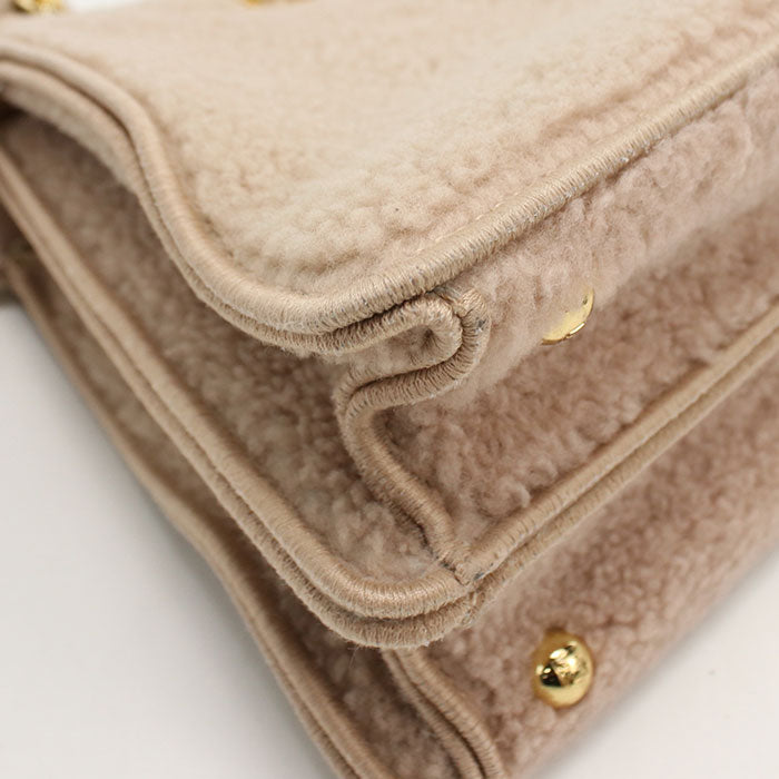 FENDI 2WAY Peekaboo 8BN327 Handbag Mouton Women