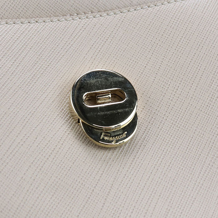 FERRAGAMO 2WAY Vala Ribbon 21 F570 Handbag Calfskin Women