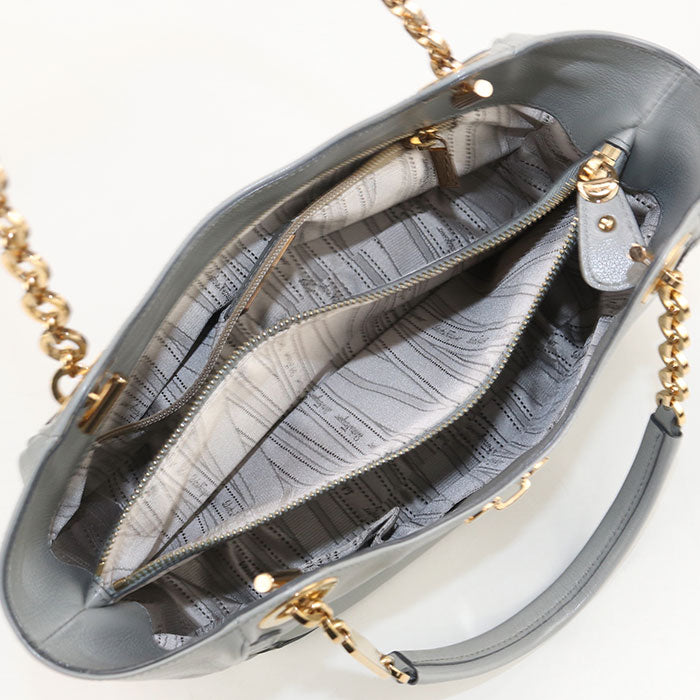 FERRAGAMO Chain Gancini 21 B992 Handbag Calfskin Women