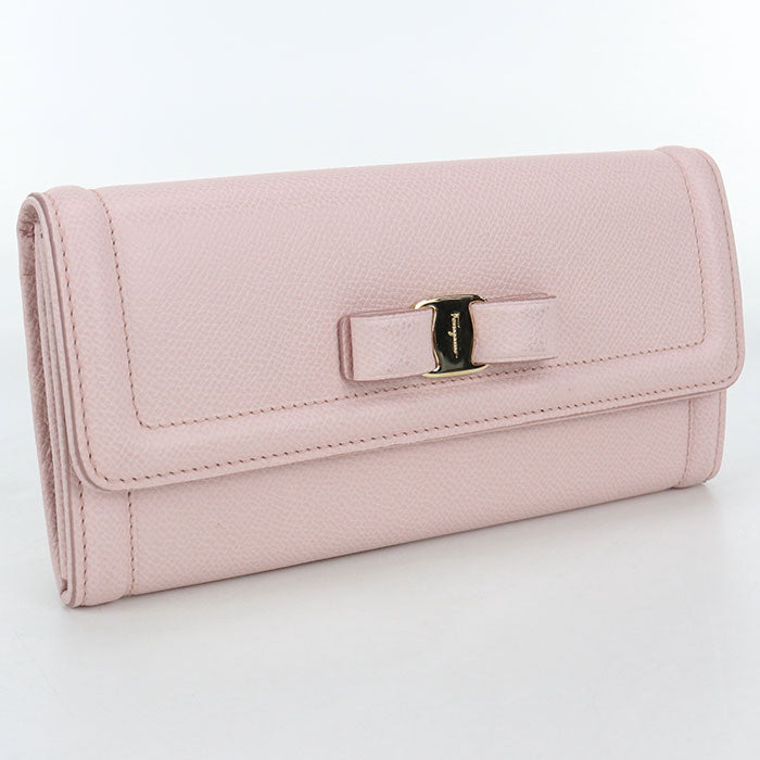 FERRAGAMO Vara ribbon 22 D154 Purse folio / Embossed Calfskin Women