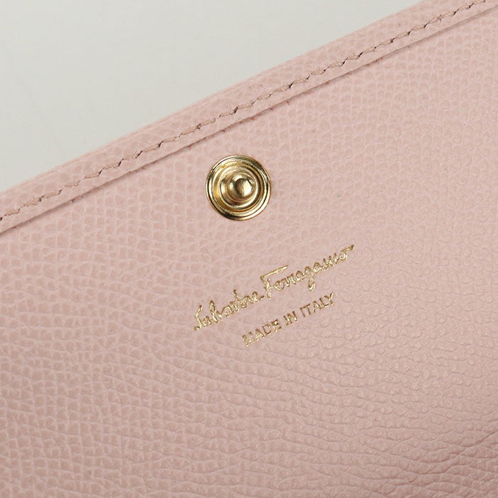 FERRAGAMO Vara ribbon 22 D154 Purse folio / Embossed Calfskin Women