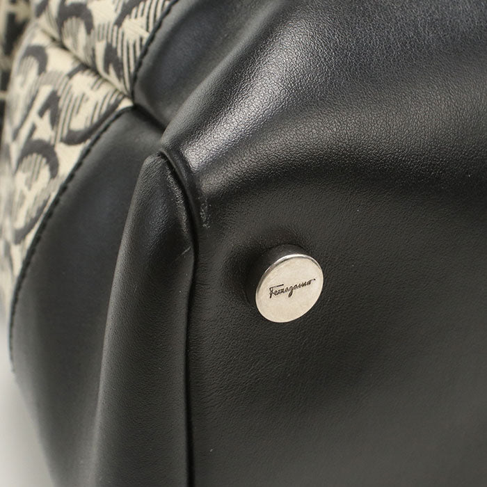 FERRAGAMO 2WAY Gancini 24 A187 Boston bag / Jacquard Women