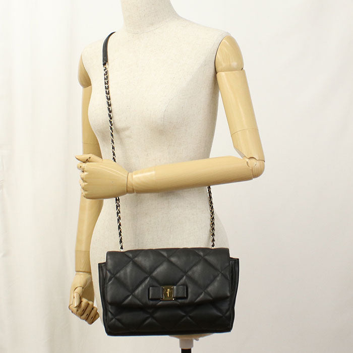 FERRAGAMO Chain Vala 21 E767 Shoulder bag Calfskin Women