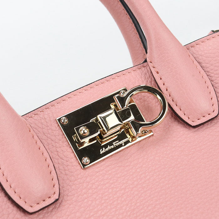 FERRAGAMO 2WAY Gancini 21 H288 Tote Bag Calfskin Women's
