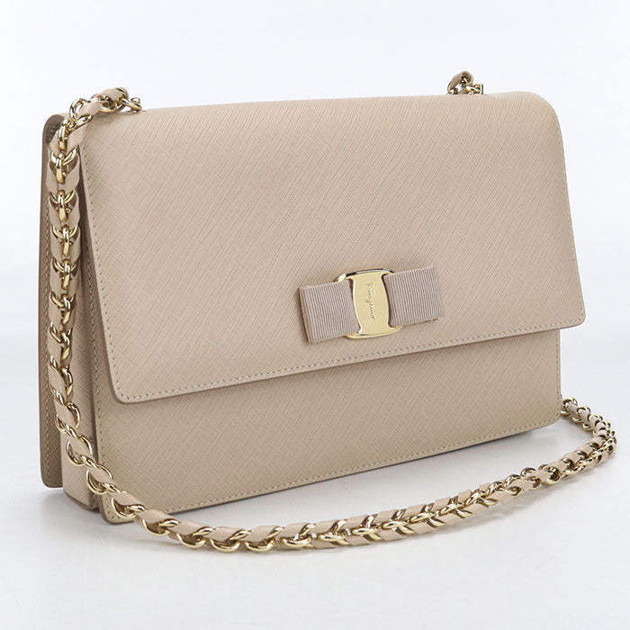 FERRAGAMO Chain 21 E480 Diagonal shoulder bag Shoulder Bag Calfskin Women's