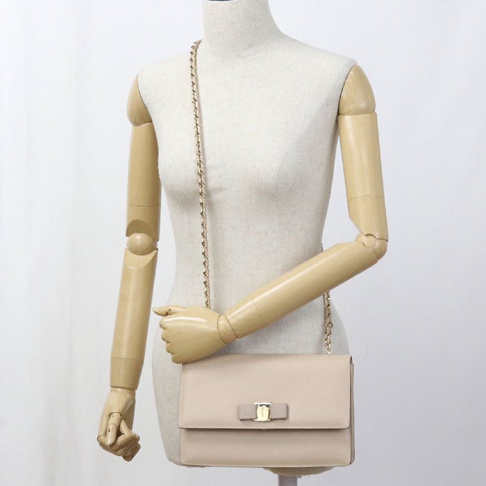 FERRAGAMO Chain 21 E480 Diagonal shoulder bag Shoulder Bag Calfskin Women's