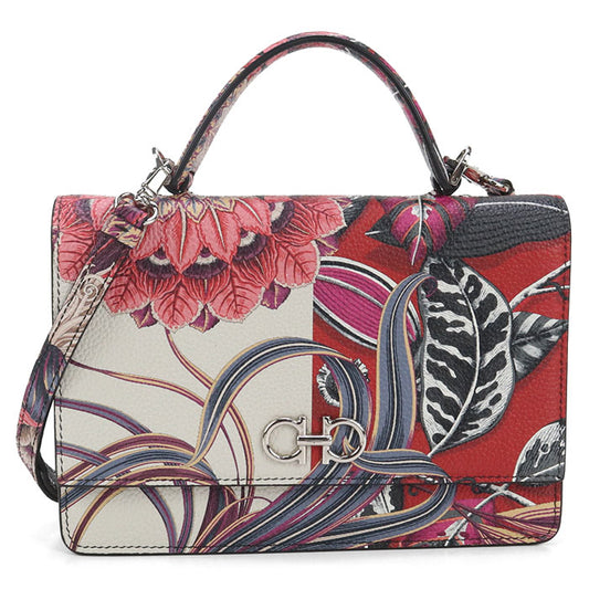 FERRAGAMO 2WAY Gancini 22 D866 Handbag Calfskin Women