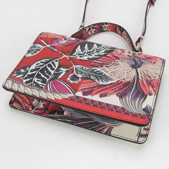 FERRAGAMO 2WAY Gancini 22 D866 Handbag Calfskin Women