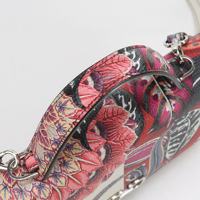 FERRAGAMO 2WAY Gancini 22 D866 Handbag Calfskin Women