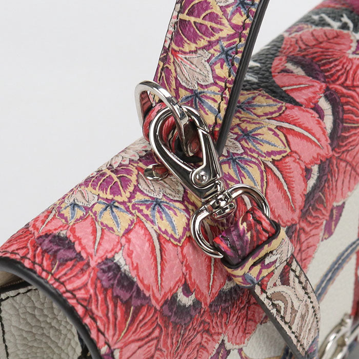 FERRAGAMO 2WAY Gancini 22 D866 Handbag Calfskin Women