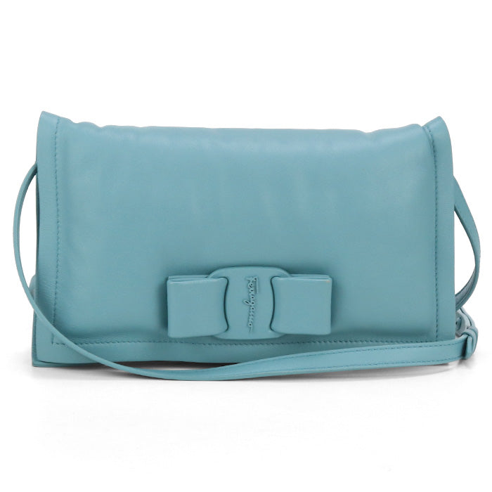 FERRAGAMO Vivabou Vara ribbon 22 0287 Diagonal shoulder bag Calfskin Women