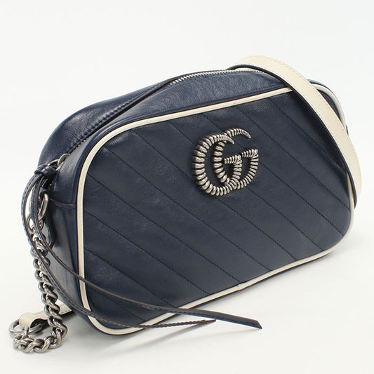 GUCCI Small camera bag GG Marmont 447632 Diagonal Shoulder bag leather Women