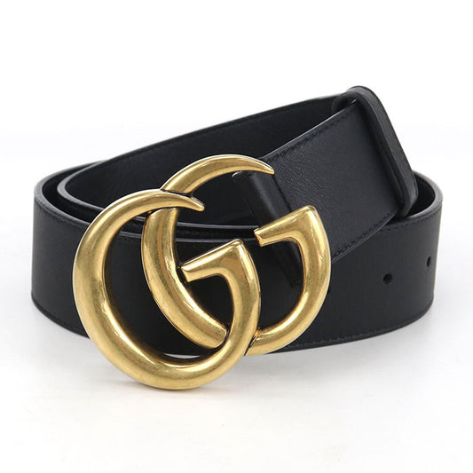 GUCCI Wide belt Double G 400593 AP00T 1000 belt leather Men