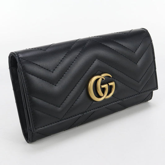 GUCCI Continental wallet Double G 443436 Purse folio leather Women