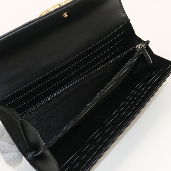 GUCCI Continental wallet Double G 443436 Purse folio leather Women