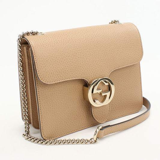 GUCCI Chain Interlocking G 510304 Shoulder bag leather Women