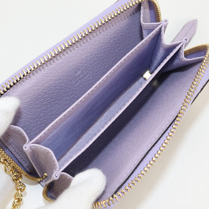 GUCCI Jumbo GGCoin case Ofidia 726503 Coin Pocket with key ring GG Supreme Canvas / leather Women