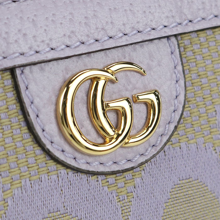 GUCCI Jumbo GGCoin case Ofidia 726503 Coin Pocket with key ring GG Supreme Canvas / leather Women